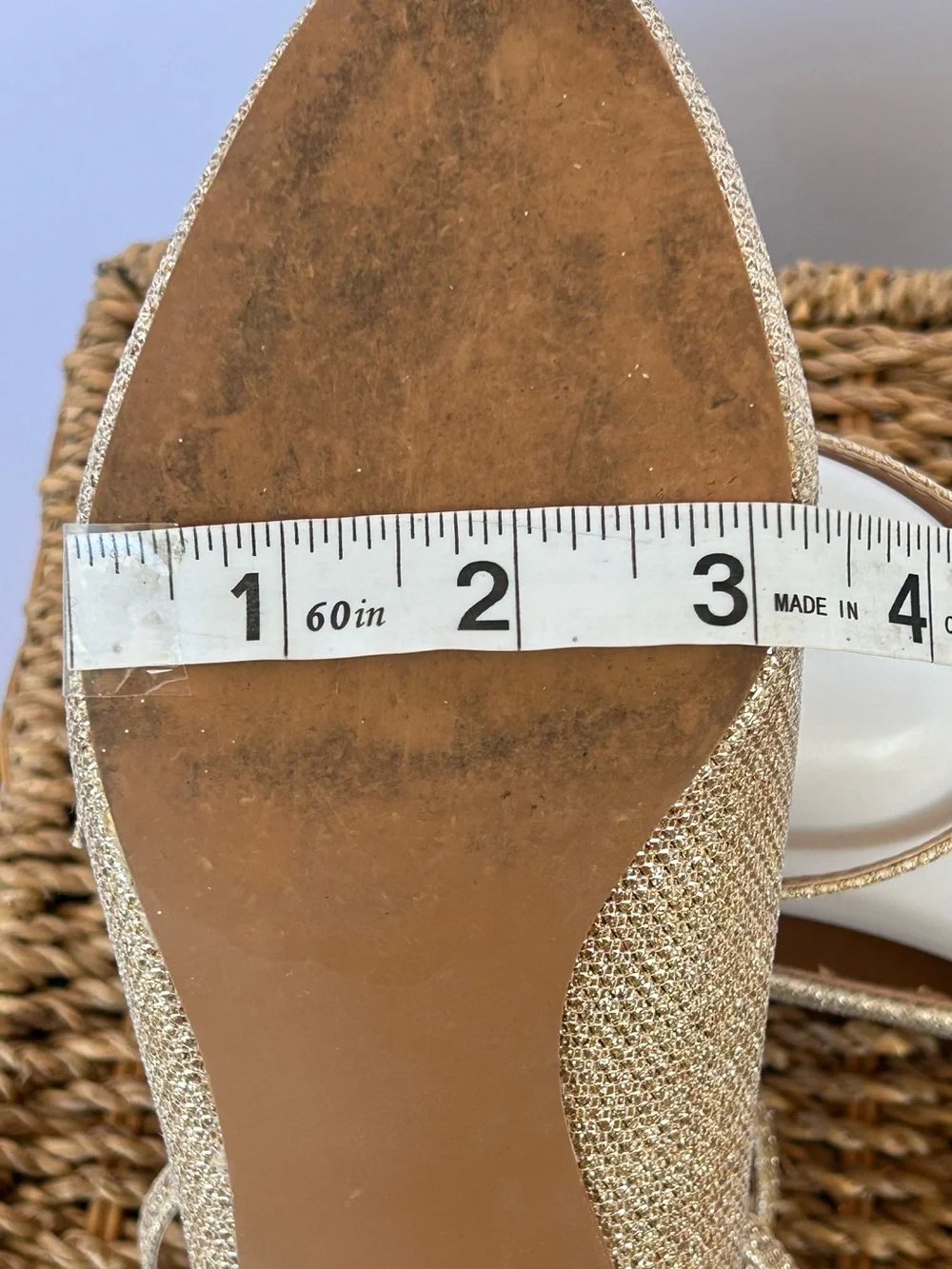 Pilcro & The Letterpress by‎ Anthropologie Women’s Ana Glitter Heel Gold Size 7M
